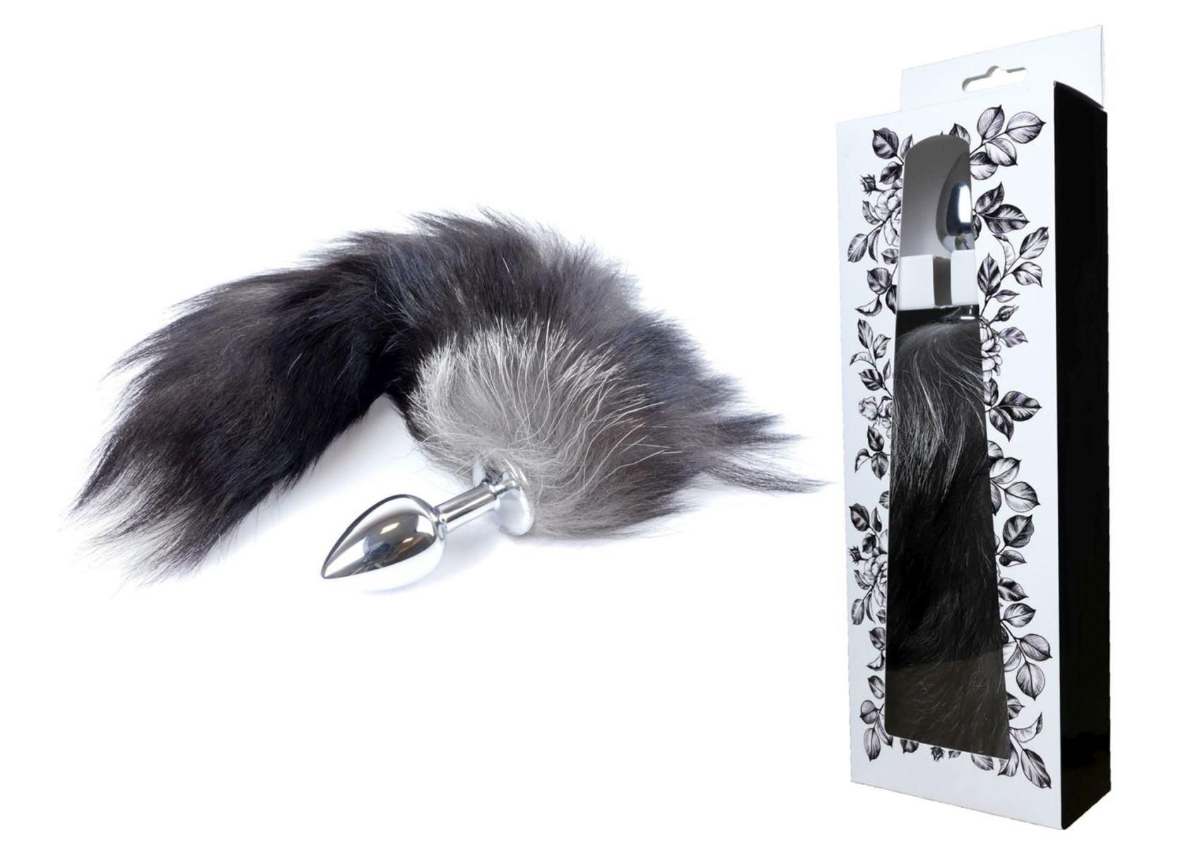Анальна пробка Boss Fox TAIL Black XXL, 9 см (чорний)