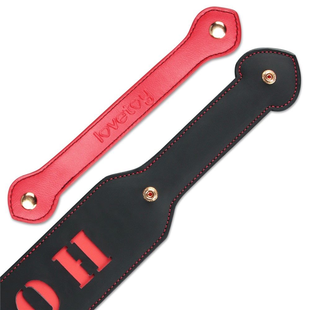 Плеть Rebellion Reign Paddle "Hoe", 38 см (чорний)