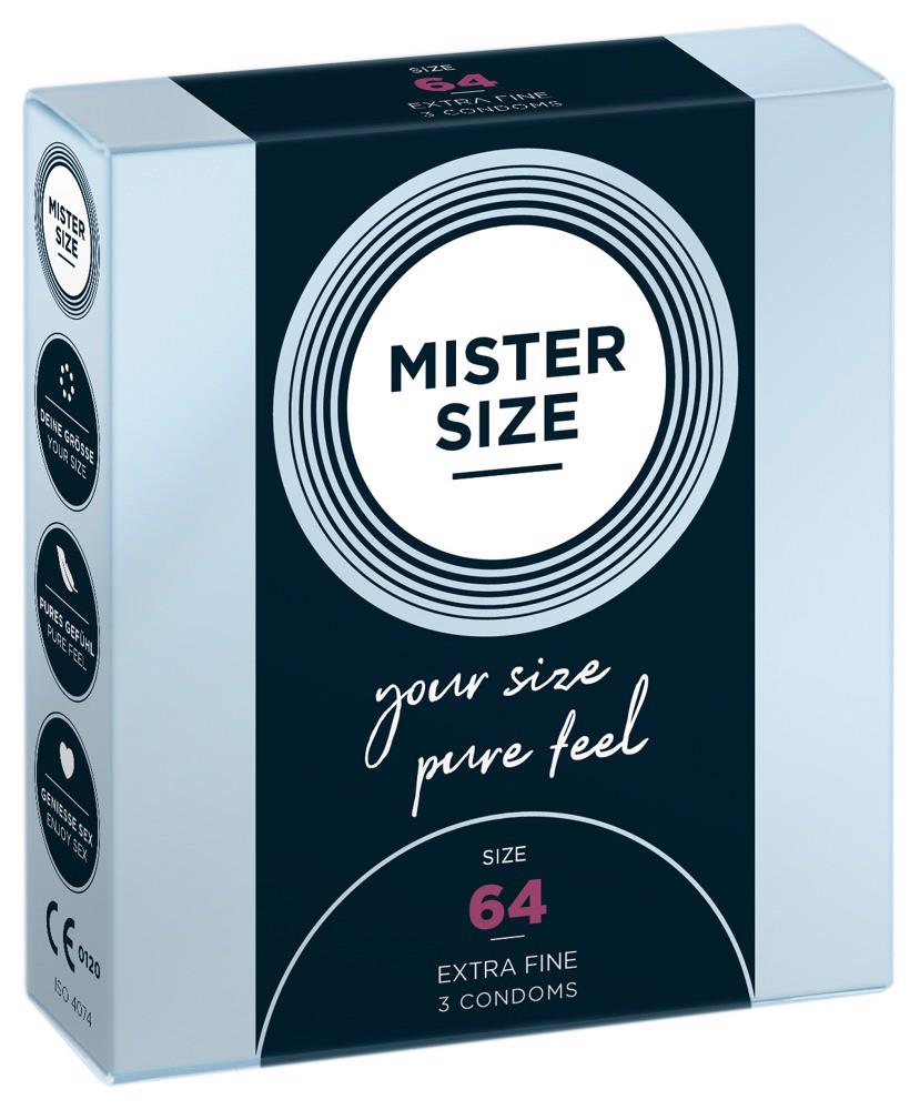 Презервативы Mister Size 64, 3 шт