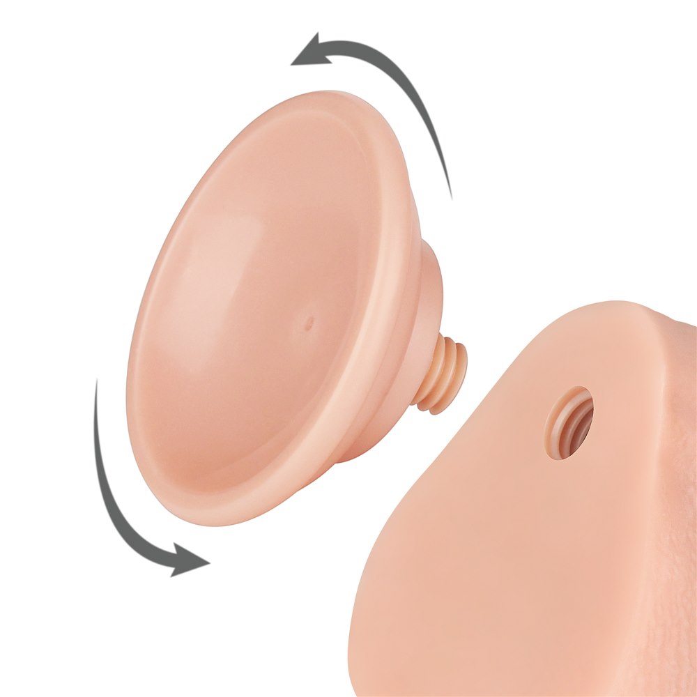 Фаллоимитатор Sliding-Skin Dual Layer Dong 8.5'', 22 см (телесный)