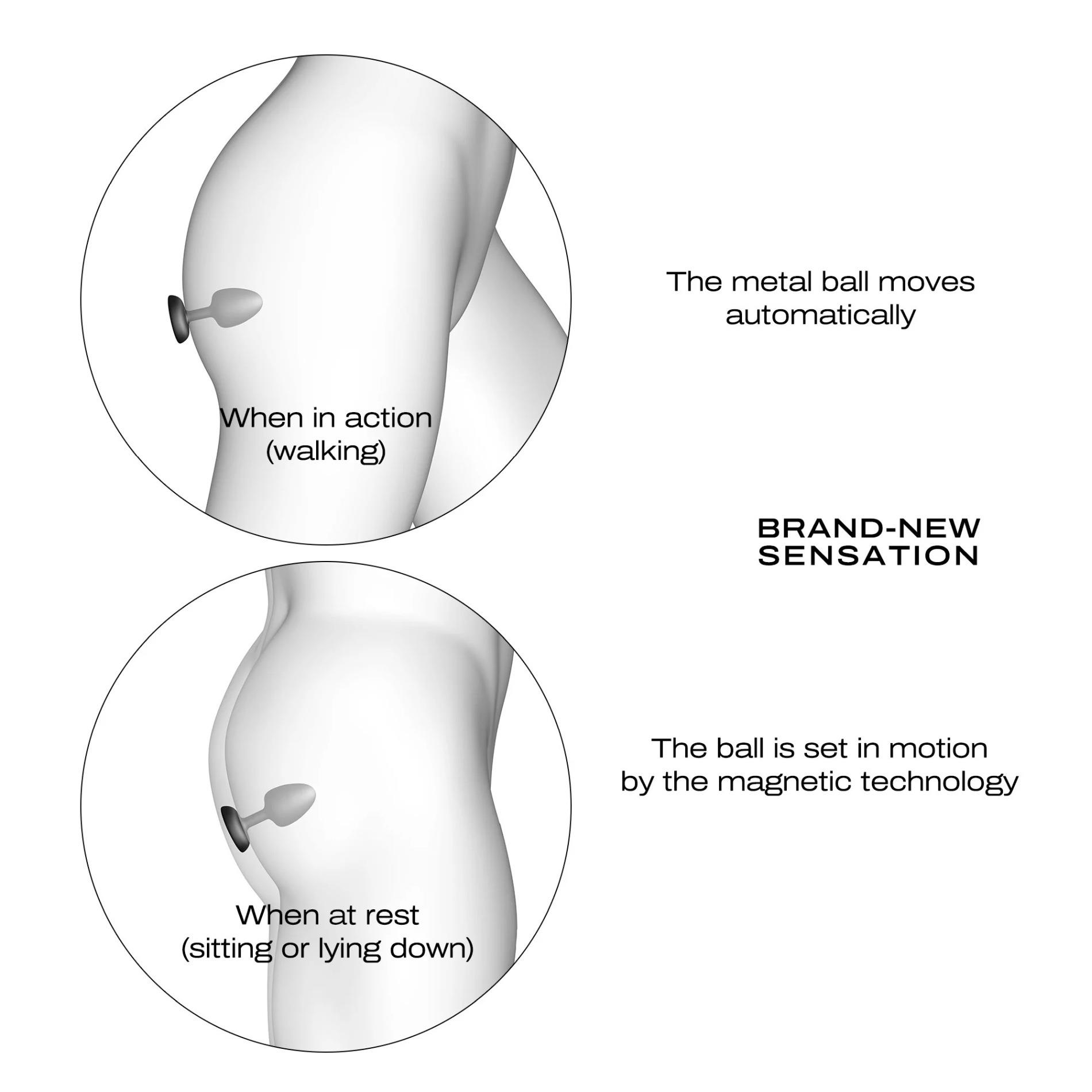 Korek analny Dorcel Geisha Plug Infinite L, 9.3 cm (czarny)