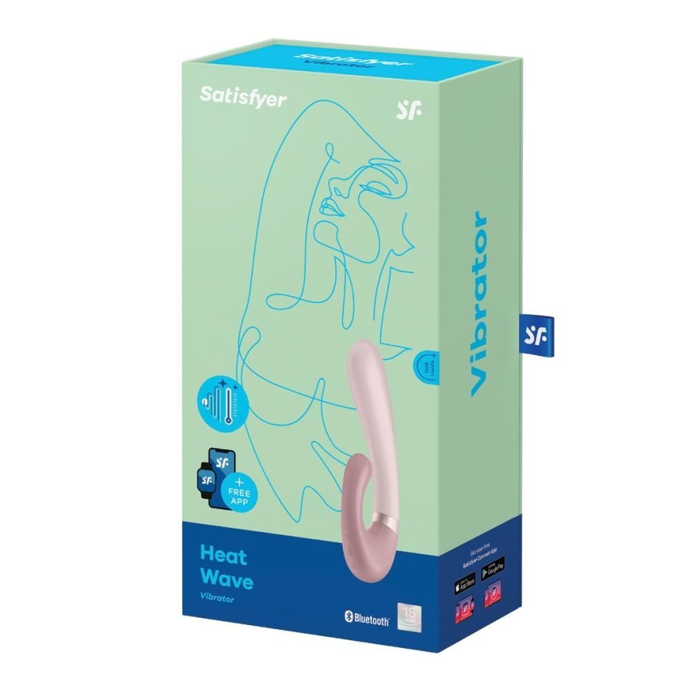Вібратор-кролик Satisfyer Heat Wave, 14х3.5 см (рожевий)