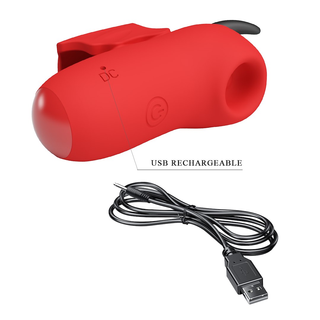 Bezdotykowy stymulator łechtaczki Pretty Love Magic Devil (czerwony)