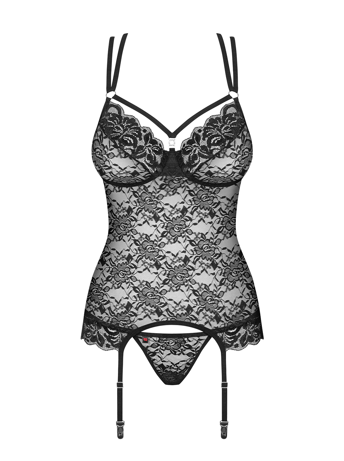 Корсет Obsessive 860-Cor-1, S/M (чорний)