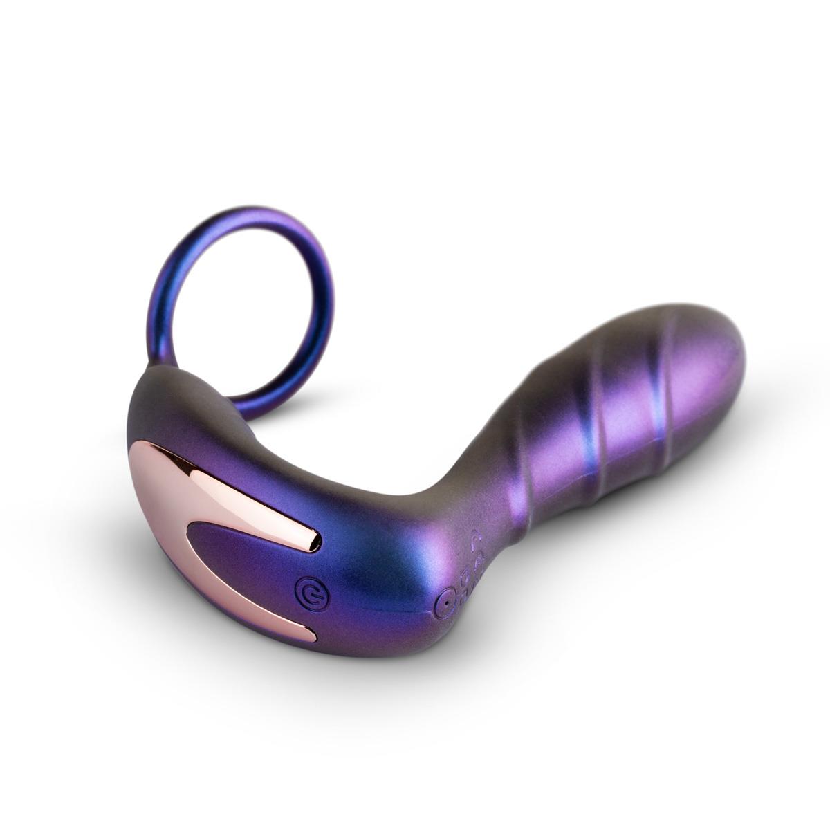 Стимулятор простаты Hueman Black Hole Anal Vibrator, 14,3 см (фиолетовый)