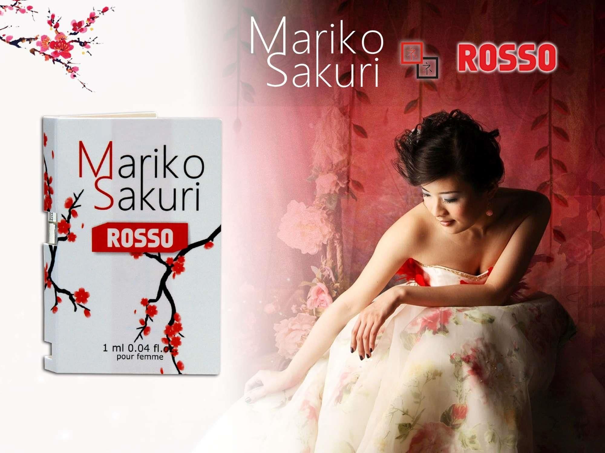 Aurora Mariko Sakuri Rosso - Perfumy z feromonami dla kobiet, Szampan, 1 ml