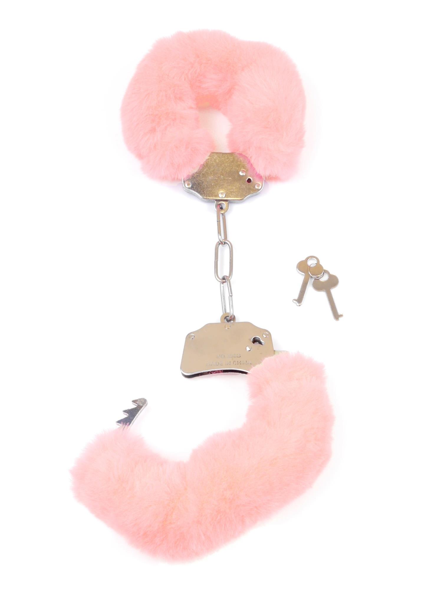 Наручники Fetish B - Series Furry Cuffs (розовый)