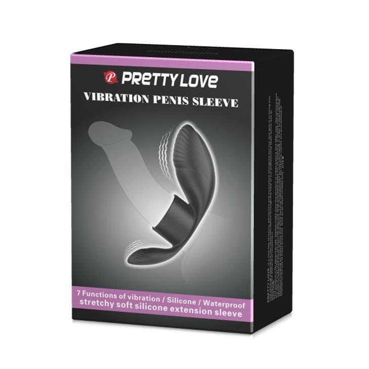 Виброкольцо Pretty Love Master Ring, 11 см (черный)