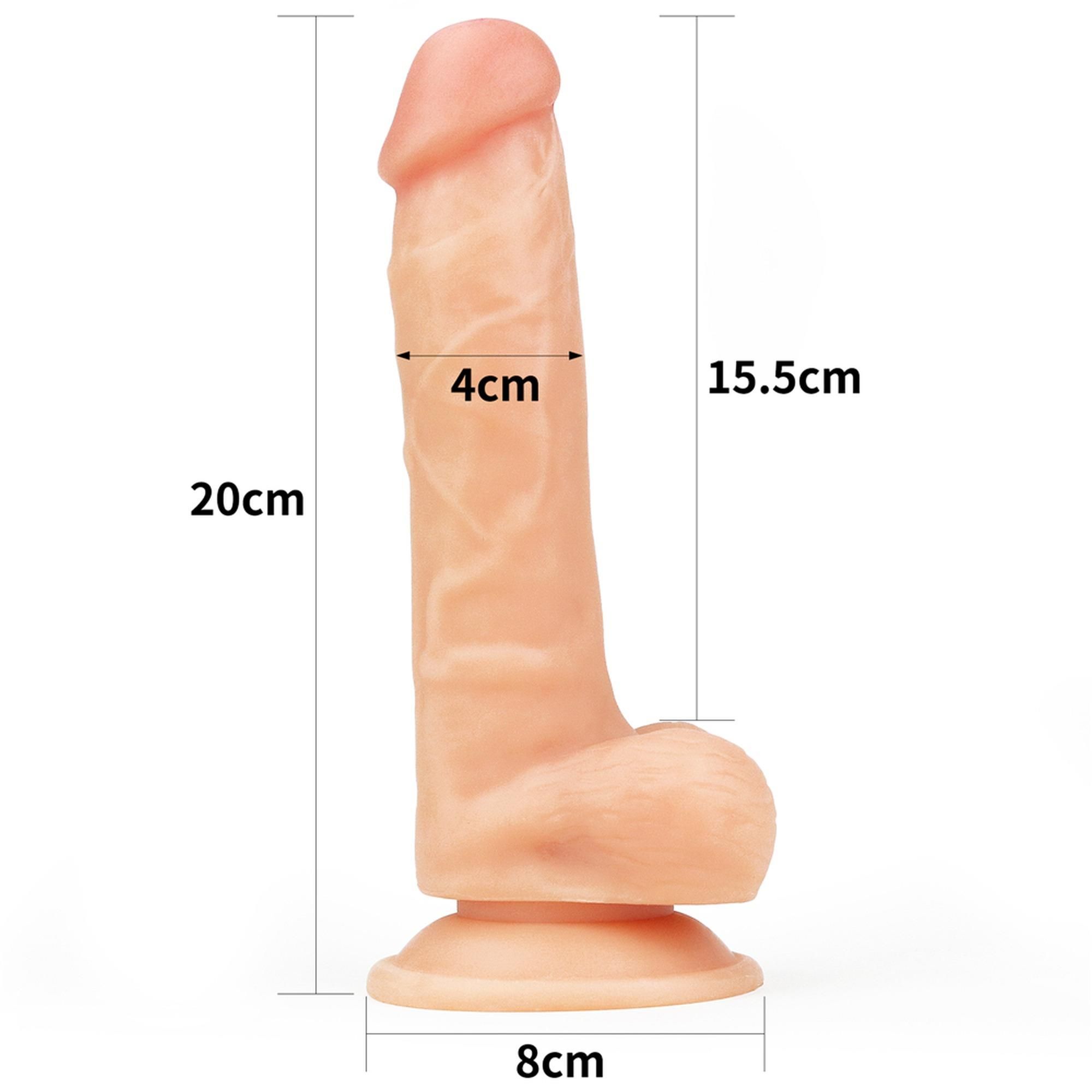 Страпон LoveToy Easy Set As Pic, 20 см (телесный)