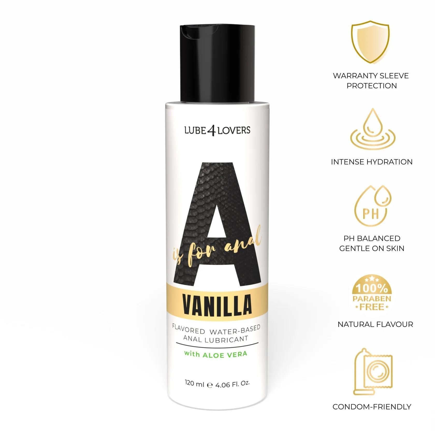 Lubrykant analny Lube4lovers A is for Anal Vanilla, 120 ml