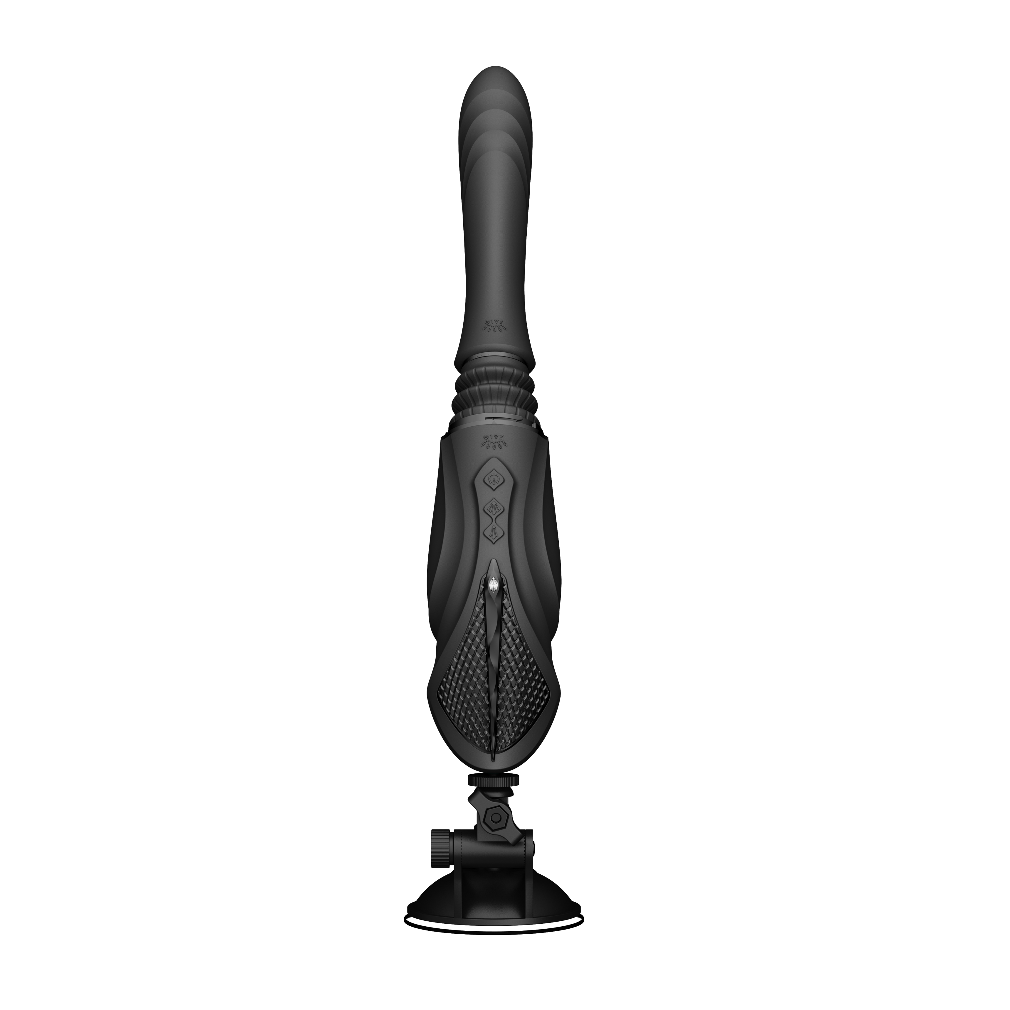 Sex maszyna Zalo Sesh, 19,6 cm (czarny)