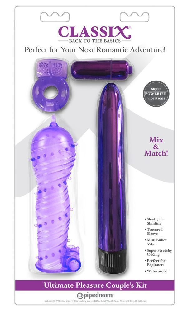 Набор секс-игрушек Classix Ultimate Pleasure Couple’s Kit, 4 шт (фиолетовый)