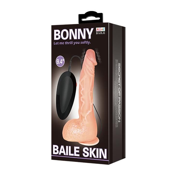 Вибратор Baile Jasson 9.8'', 24 см (телесный)