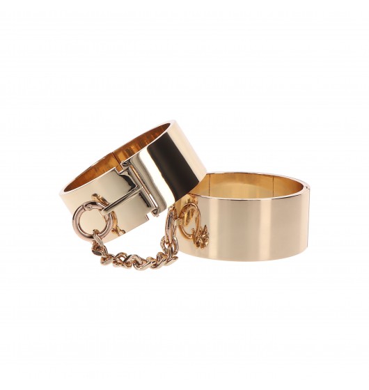 Наручники Taboom Dona Slave Wrist Cuffs, 6,2 см (золотой)