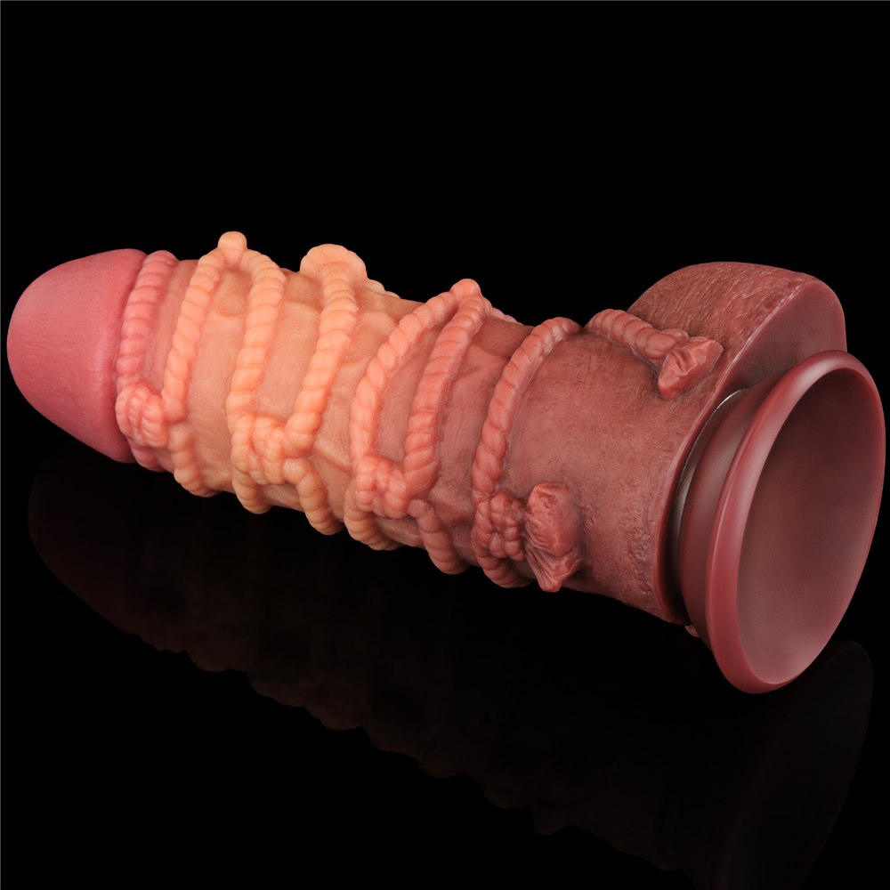 Фаллоимитатор Dual-Layered Silicone Nature Cock 9.5'', 24.5 см (коричневый)