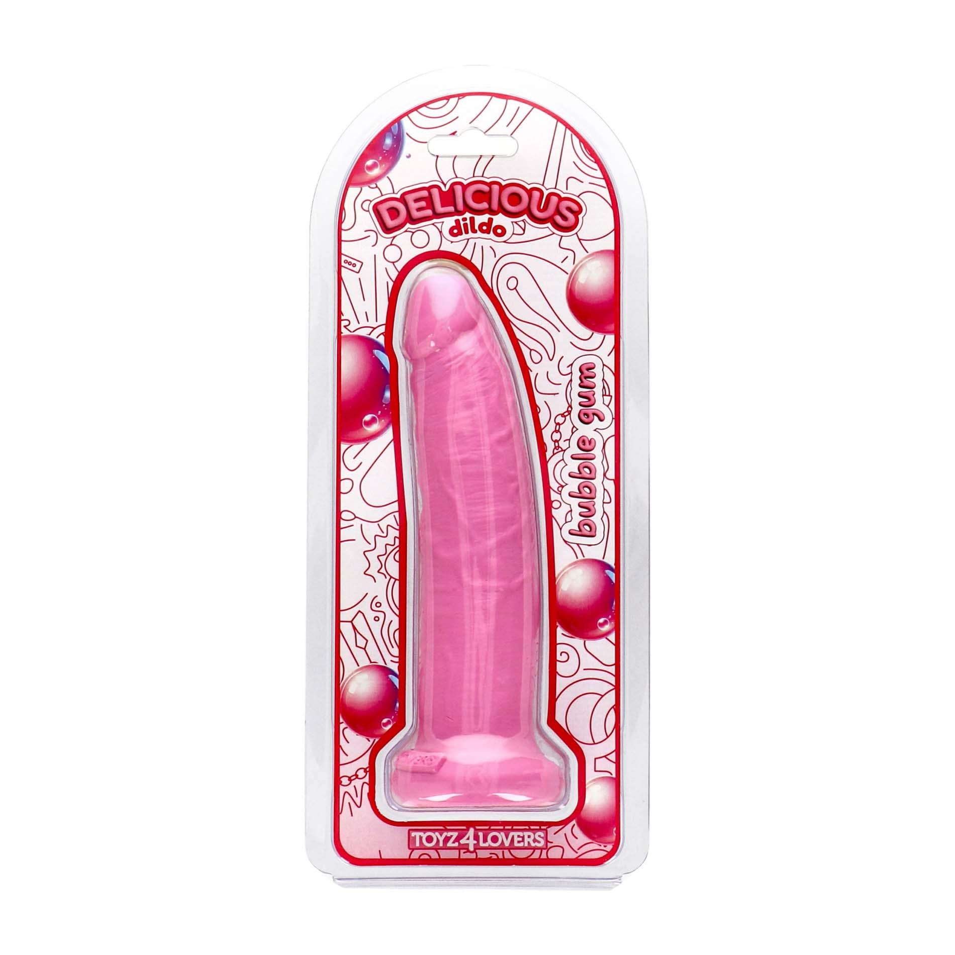 Фаллоимитатор на присоске Toyz4lovers Delicious Bubble Gum, 19.5 см (розовый)