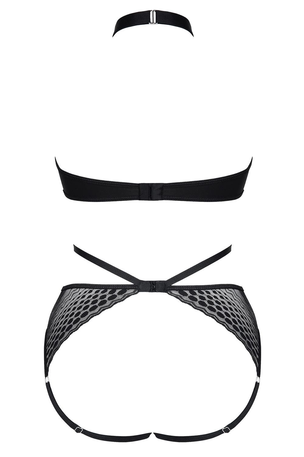 Боди Demoniq LadyX Perla, XL (черный)