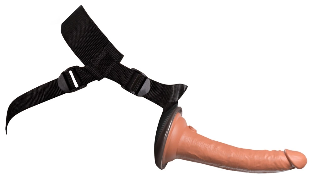 Страпон King Cock Elite Comfy Silicone Body Dock Kit, 21 см (коричневый)