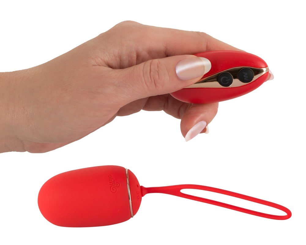 Виброяйцо Sweet Smile Remote Controlled Love Ball, 15,3 см (красный)