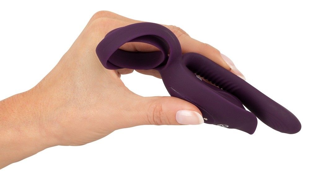 Эрекционное кольцо Couples Choice Couple's Vibrator 2, 11.2 см (фиолетовый)