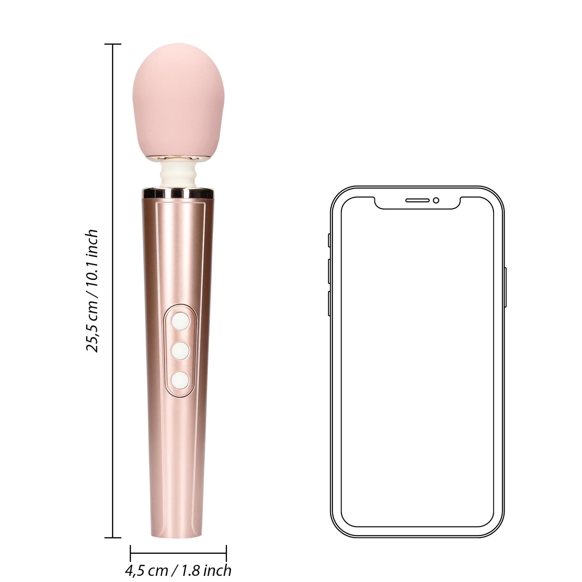 Вибромассажер Loveline Wand, 25.5 см (розовый)