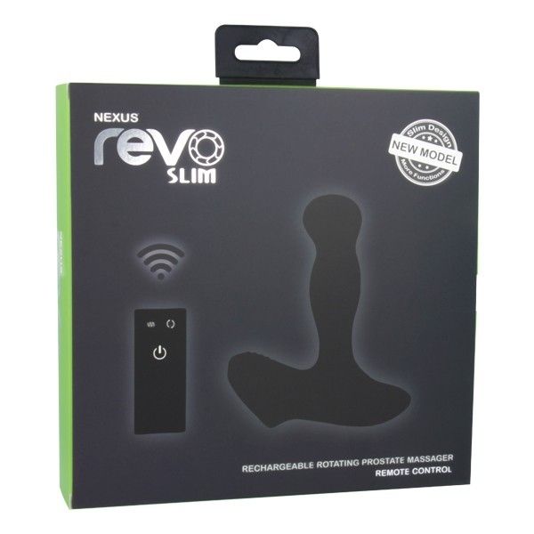 Стимулятор простаты Nexus Revo Slim, 11 см (черный)