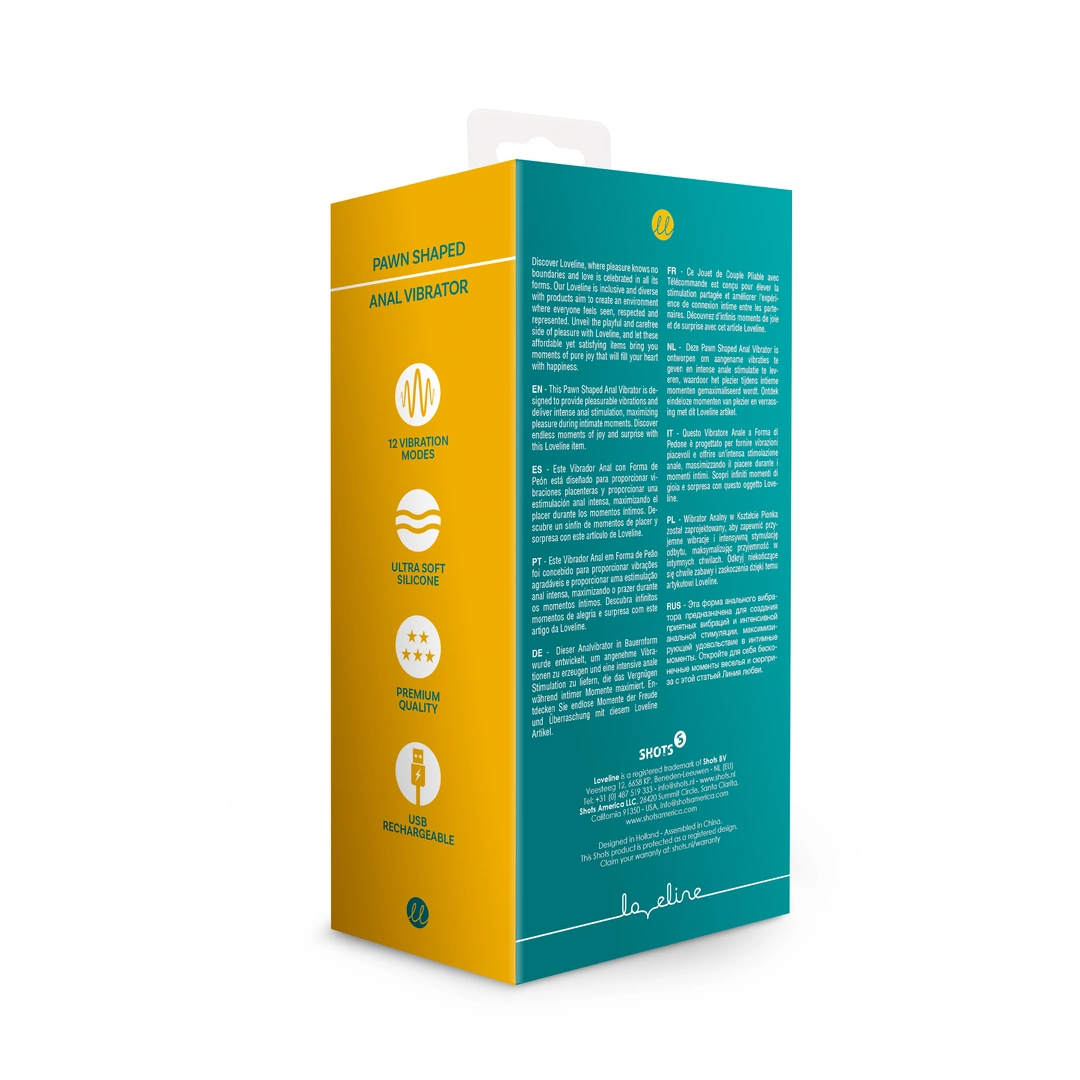 Korek analny Loveline Peacock Plume, 16.5 cm (zielony)