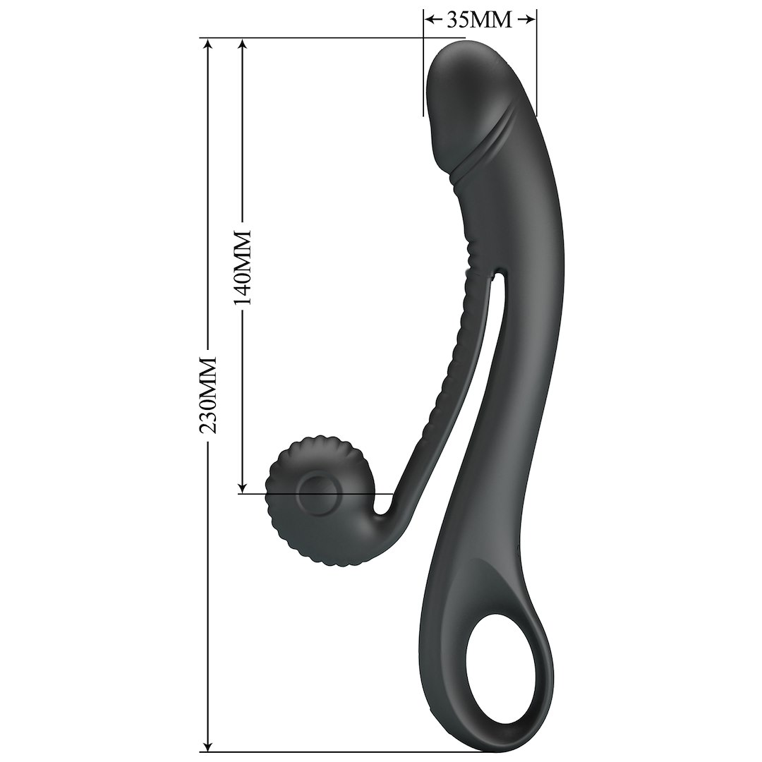 Wibrator Pretty Love Romance Beau Snail, 23 cm (czarny)