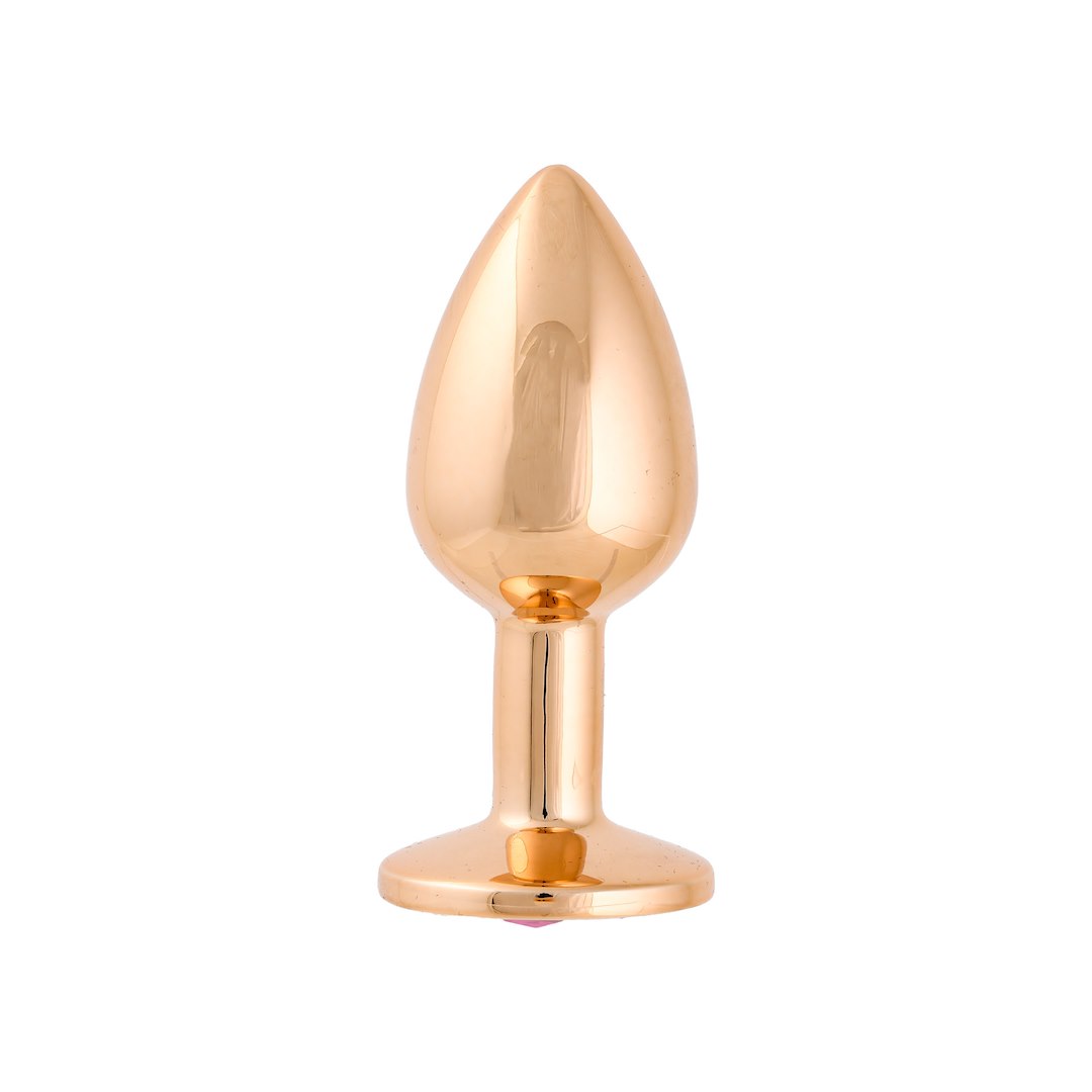 Korek analny z kryształem Simply Pleasure S, 7 cm (różowy)