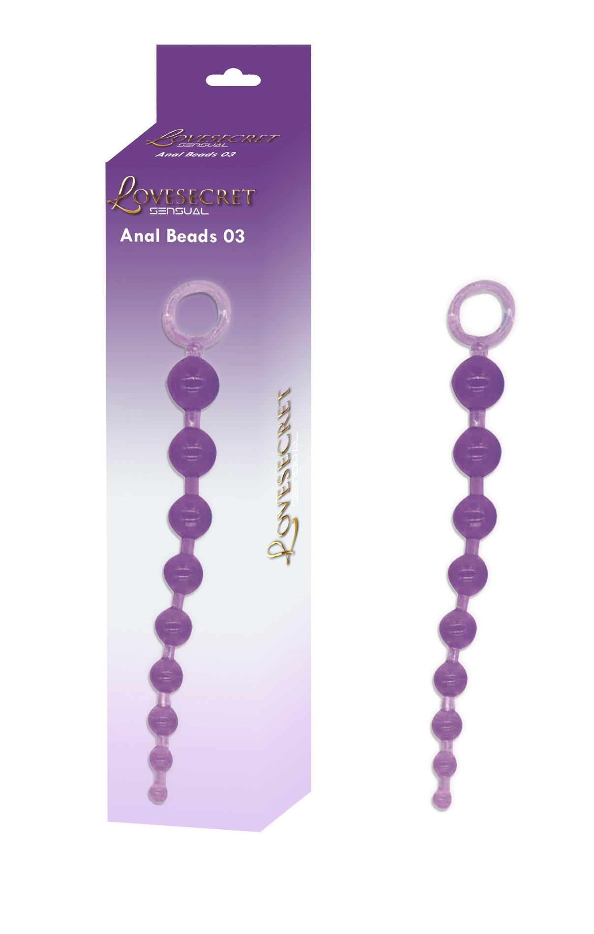 Анальные бусы Lovesecret Anal Beads 03, 30 см (фиолетовый)