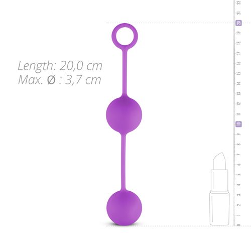 Вагинальные шарики Easy Toys Pleasure Balls, 16 см (фиолетовый)