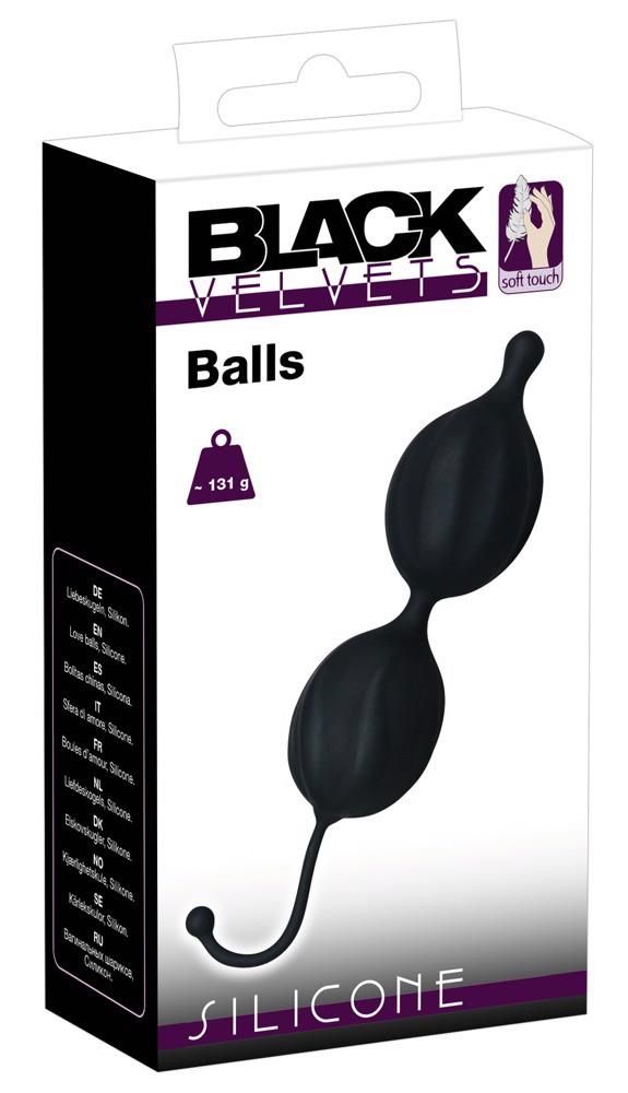 Вагинальные шарики Orion Black Velvets Love Balls,16 см (черный)