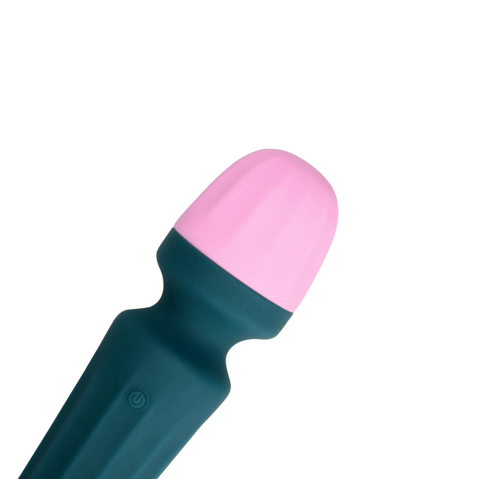 Вибратор Loveline Mini Wand Ancient Sea, 11 см (синий)