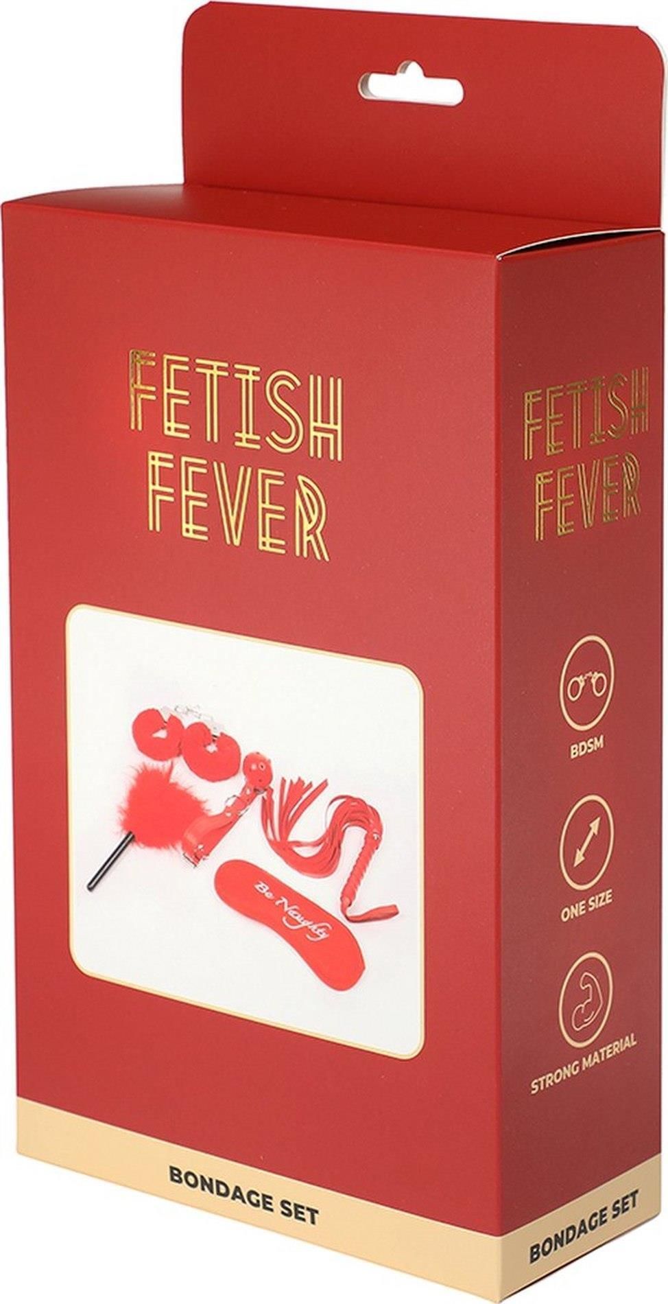 BDSM набор Fetish Fever Bondage Set, 5 предметов (красный)