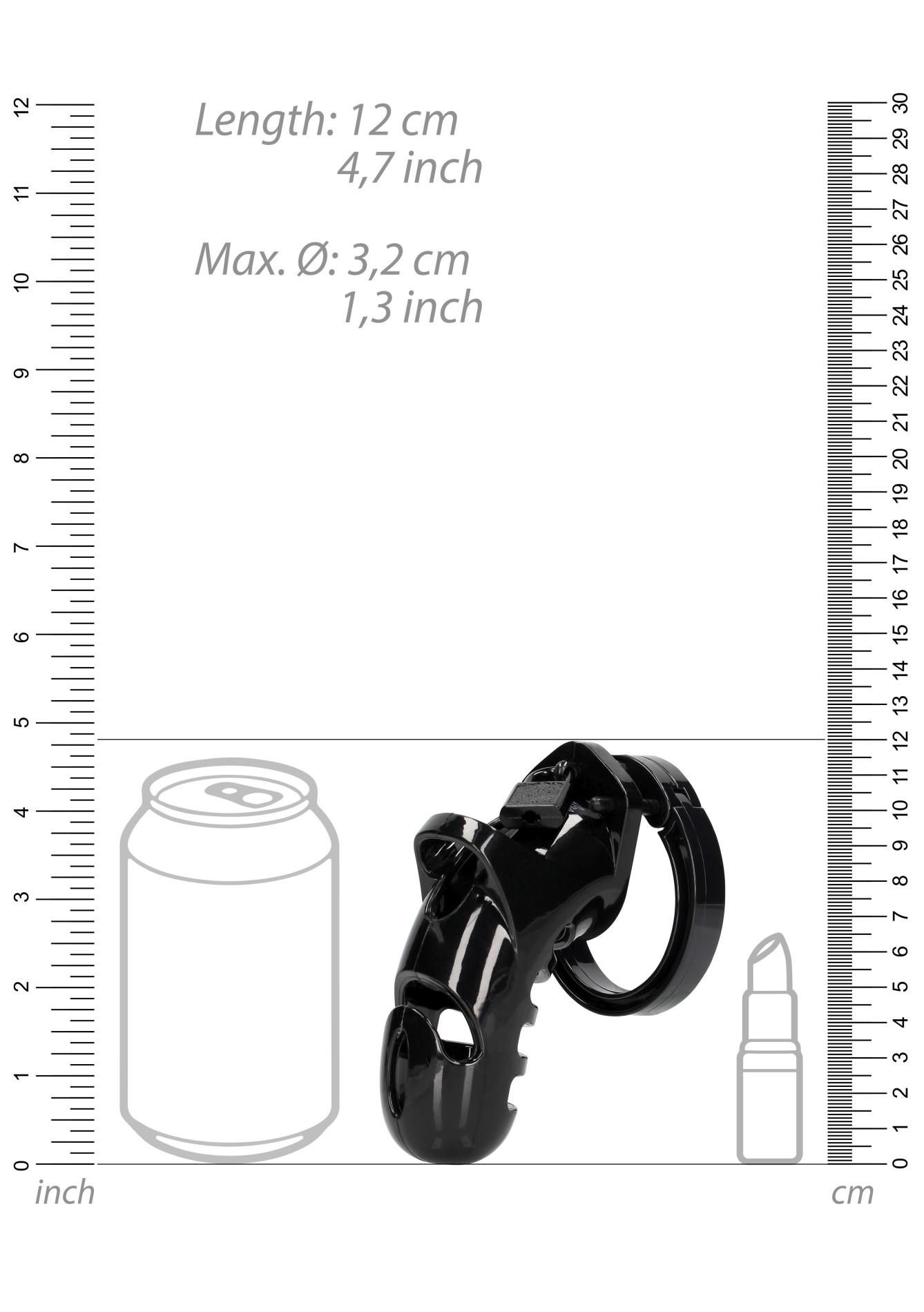 Пояс верности для мужчин ManCage 26 Chastity Cage, 12 см (черный)