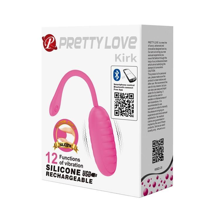 Виброяйцо Pretty Love Kirk Remote, 19,7 см (розовый)