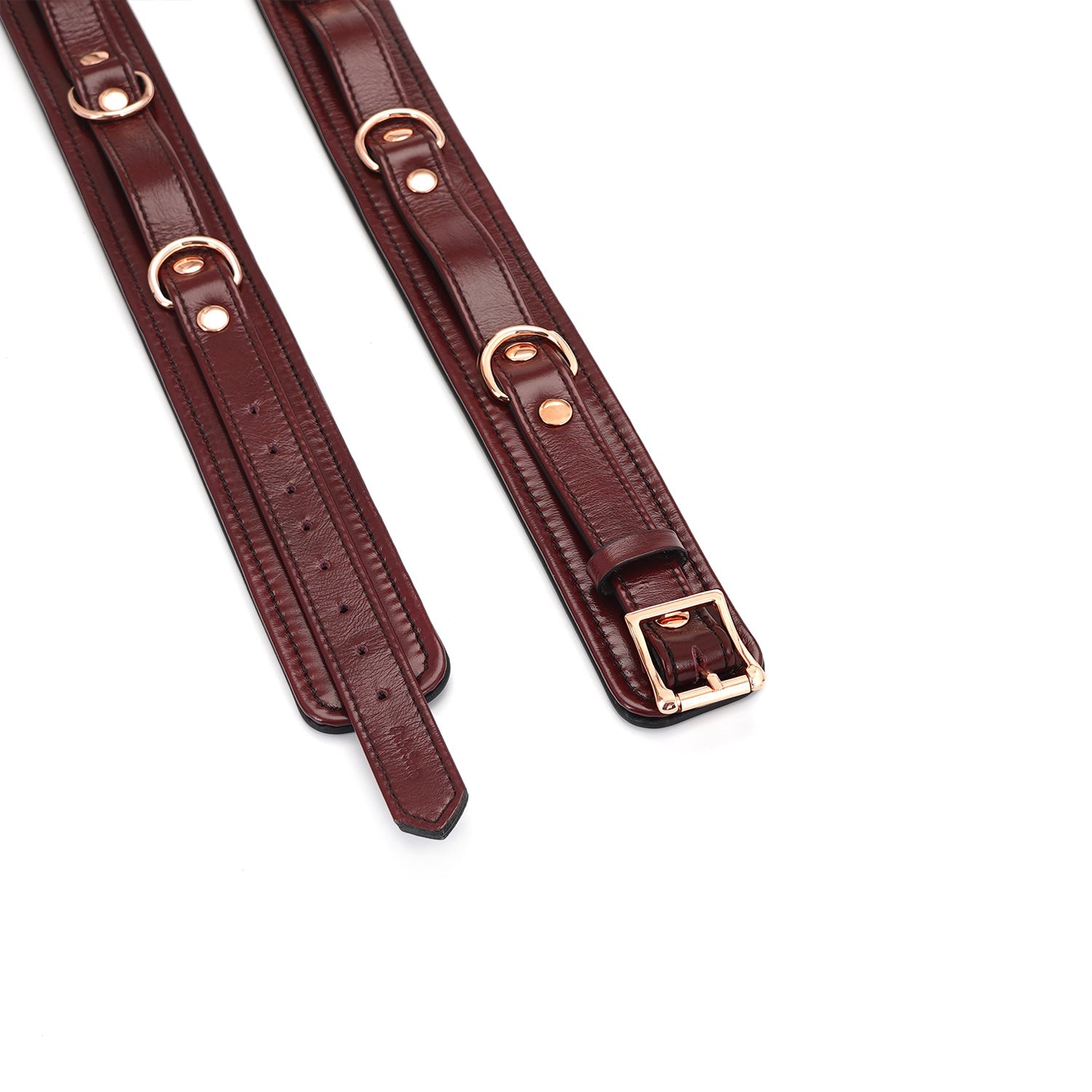 Фиксаторы для ног Liebe Seele Wine Thigh Cuffs, L (бордовый)