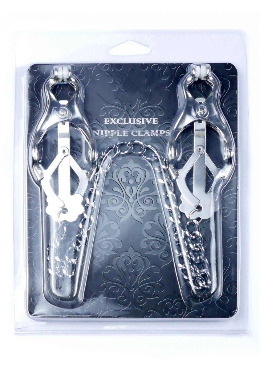 Зажимы для сосков Fetish B - Series Exclusive Nipple Clamps No.11, 45 см (серебристый)