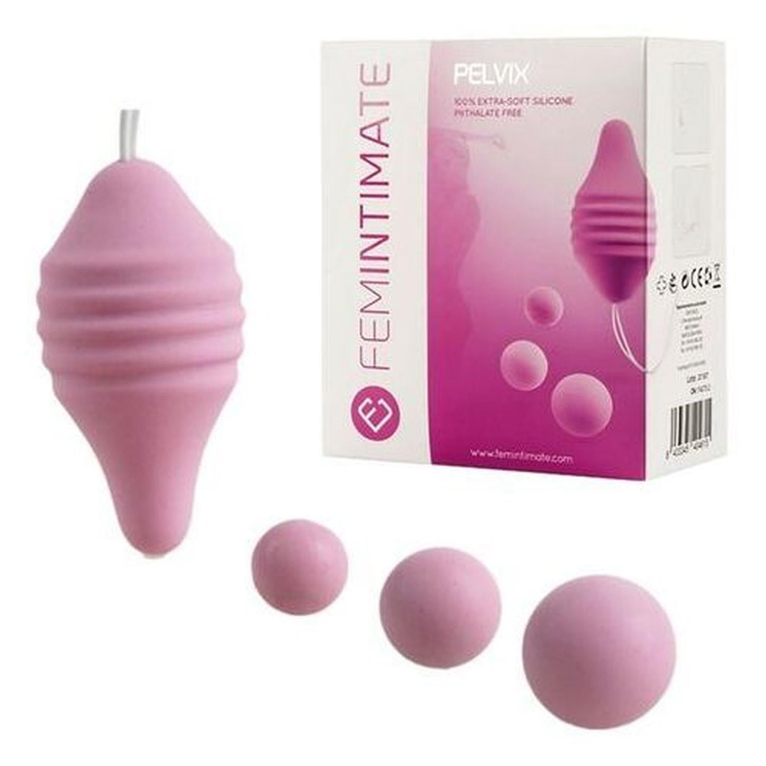 Вагинальные шарики Femintimate Pelvix Concept, 16,5 см (розовый)