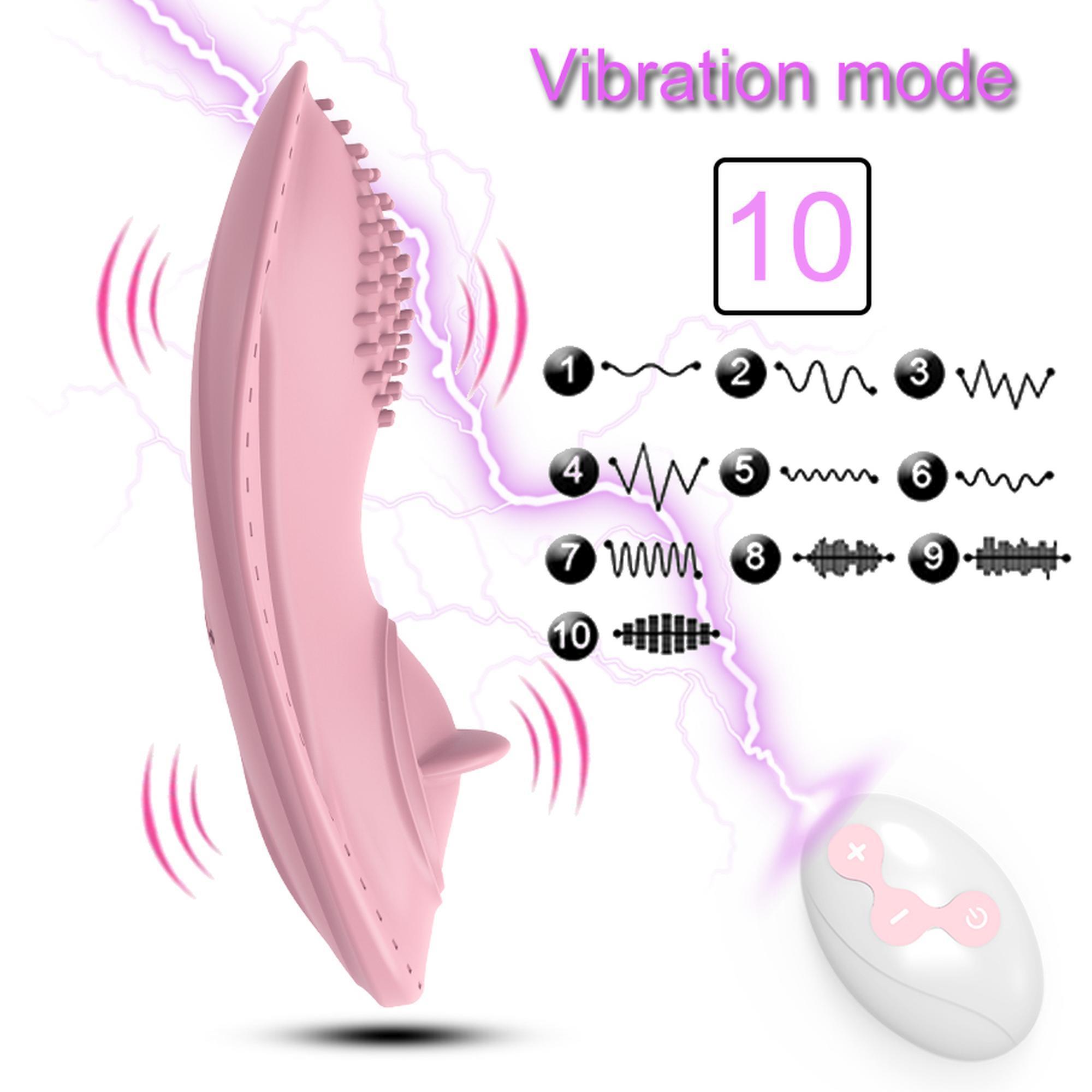 Вибратор для клитора Boss Series Strap On Vibrator 01 (светло-розовый)