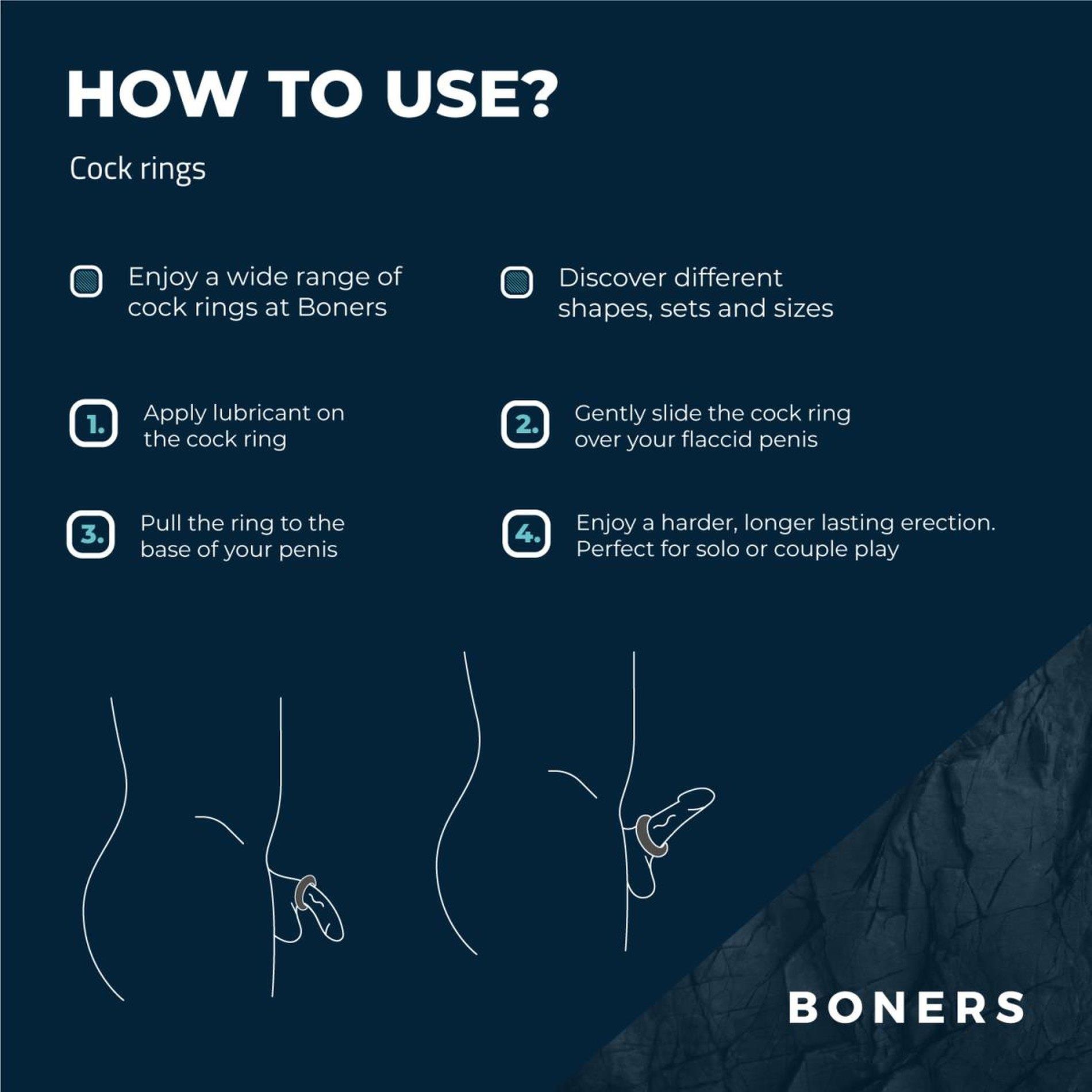 Эрекционное кольцо Boners Ergo Cock Ring (серый)