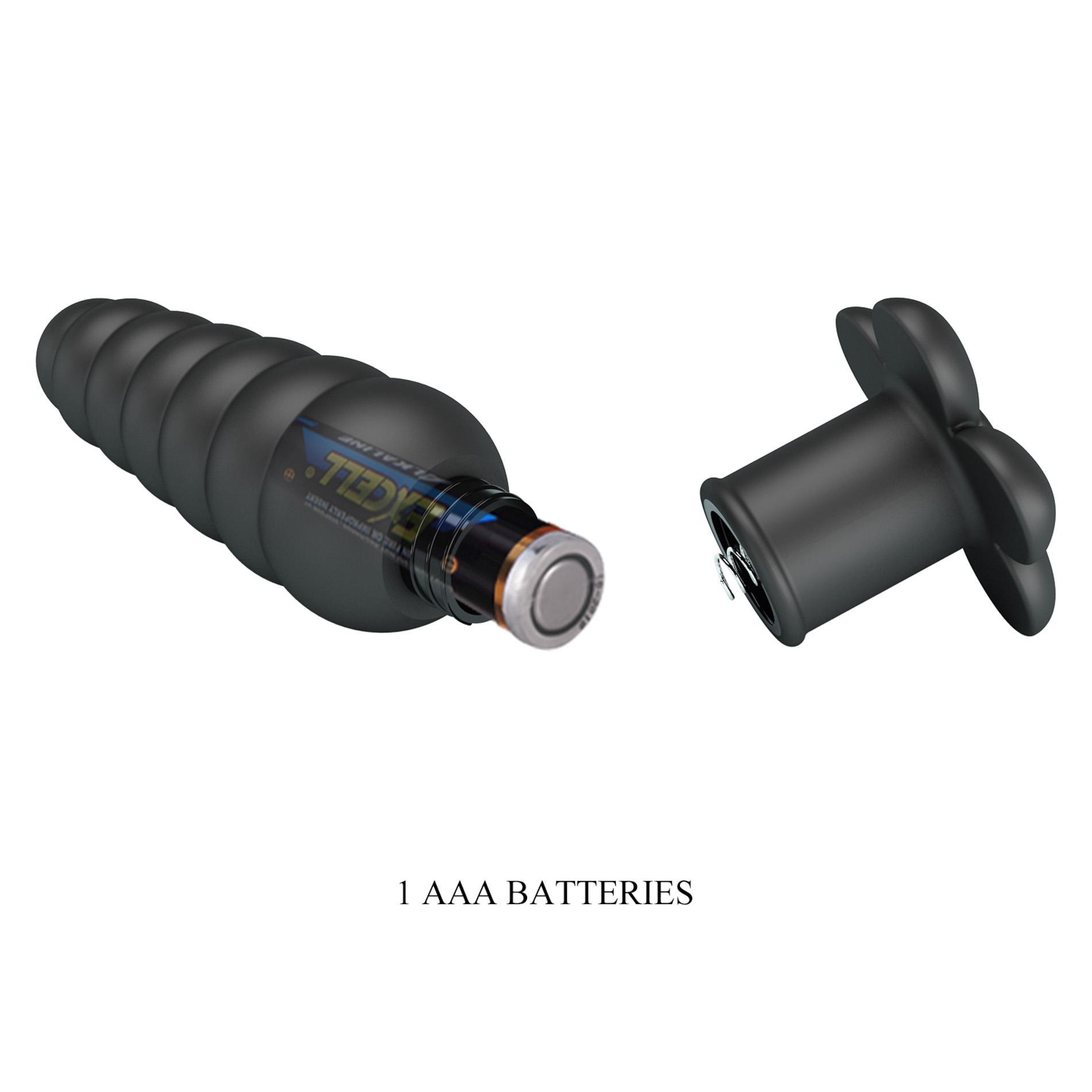 Korek analny Pretty Love Imron, 11 cm (czarny)