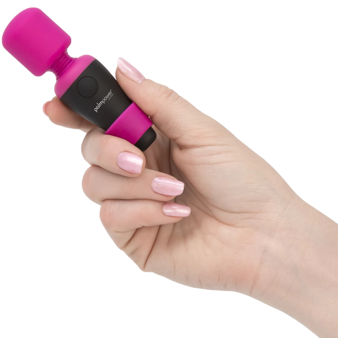 Мини-вибратор PalmPower Pocket Wand Massager, 9 см (черный)