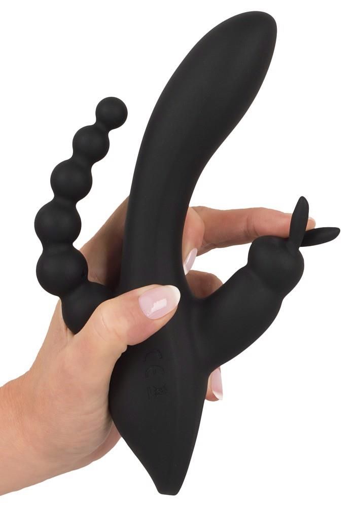 Вибратор Smile Triple G-Spot, 20,8 см (черный)
