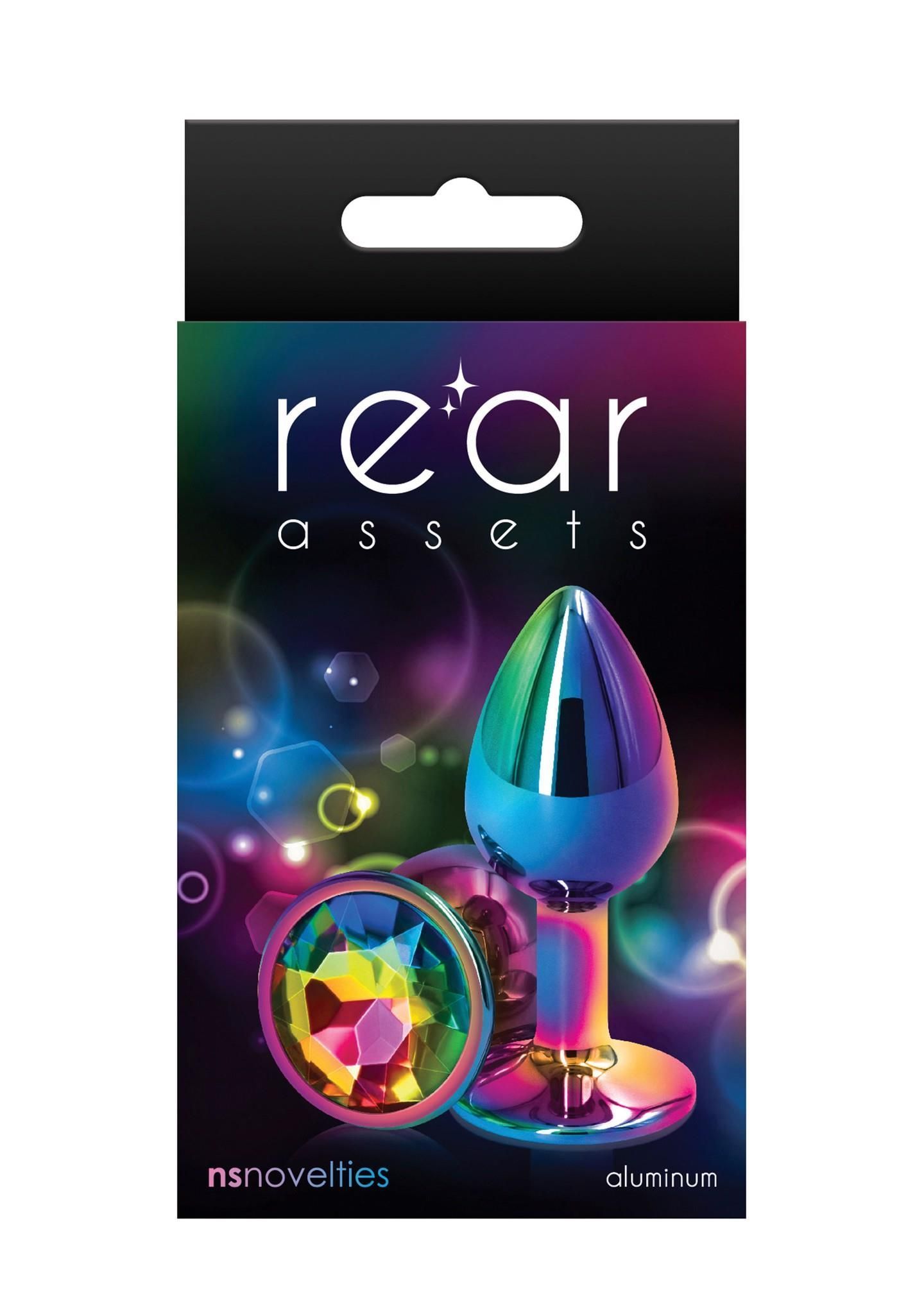 Korek analny Ns Novelties Rear Assets S, 6,9 cm (tęcza)