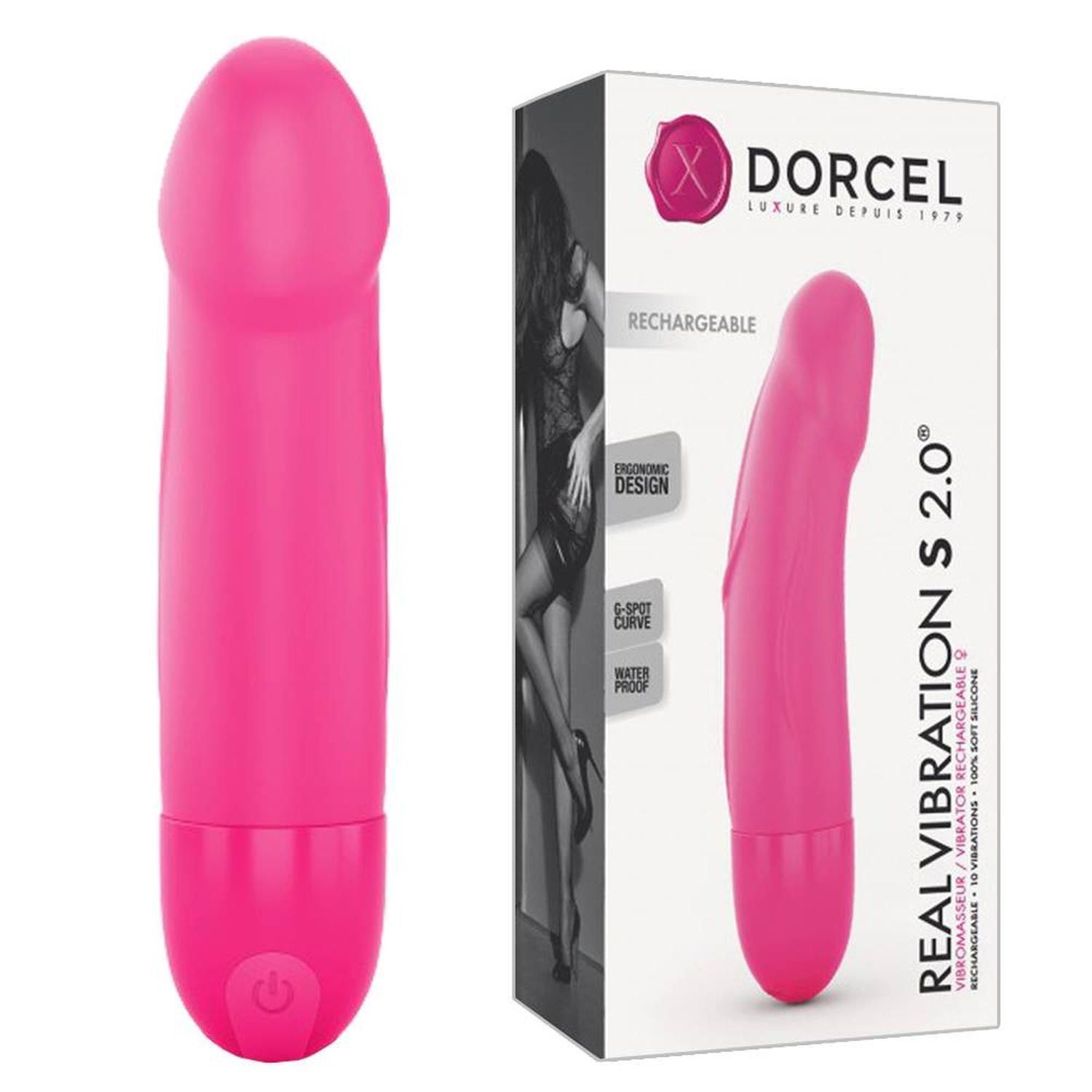 Вібратор для точки G Dorcel Real Vibration 2.0, 16 см (рожевий)