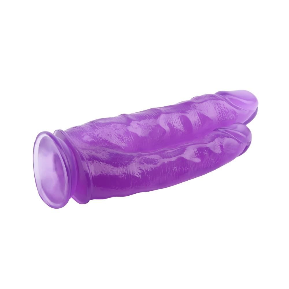 Подвійний фалоімітатор Hi-Rubber Born To Create Pleasure 9.4" (фіолетовий)