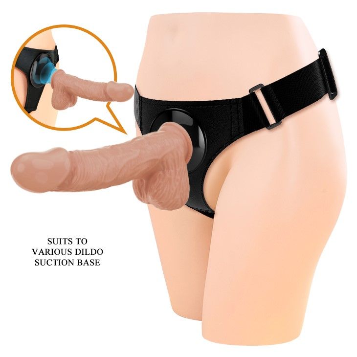 Страпон Pretty Love Harness Briefs Jerry, 21,8 см (телесный)