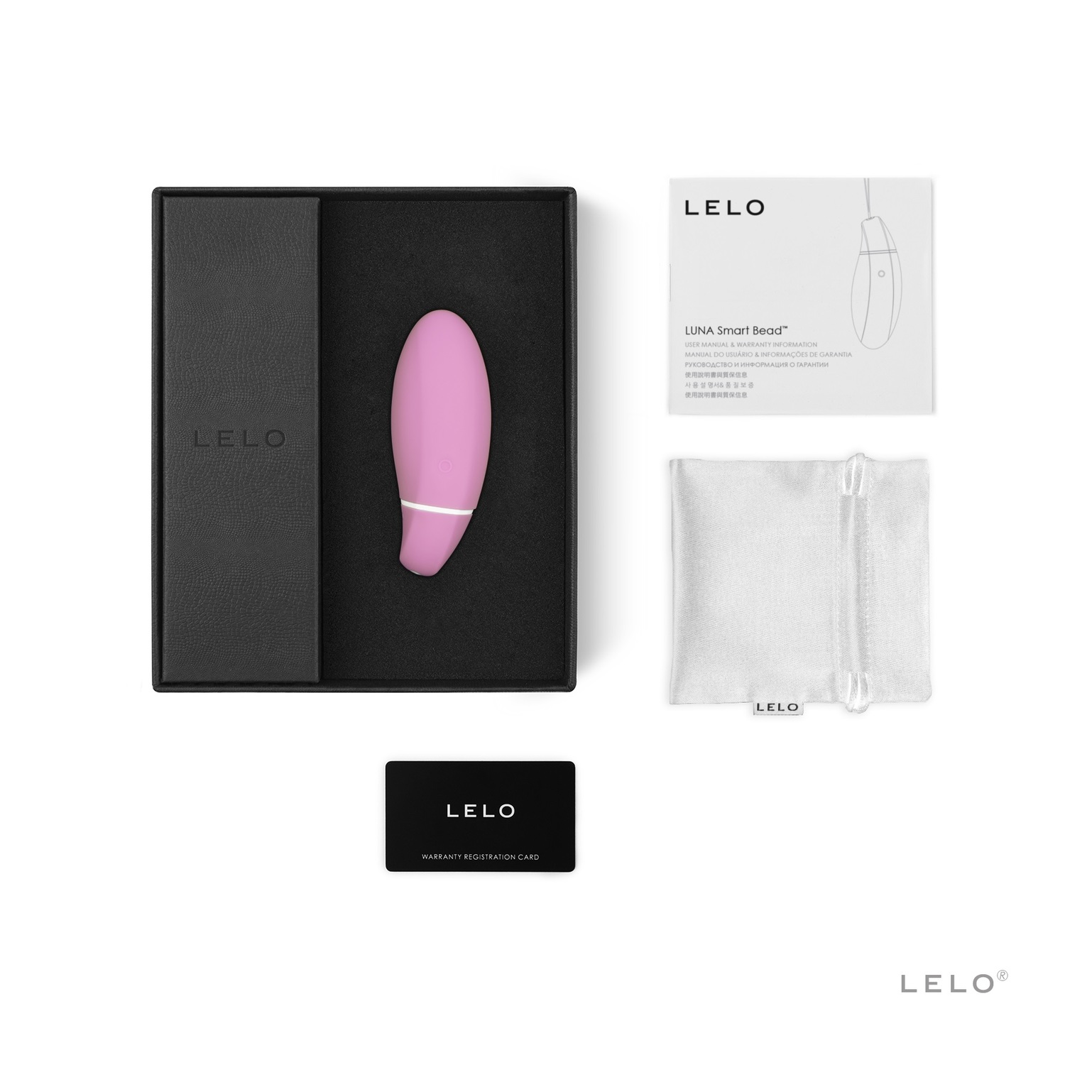 Виброяйцо Lelo Luna Smart Bead, 8,2 см (розовый)