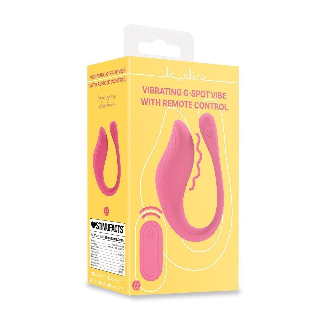 Виброяйцо Loveline G-Spot Remote Control, 24 см (розовый)